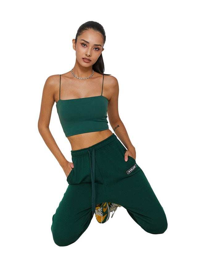 Basic Bra Top Earth Green