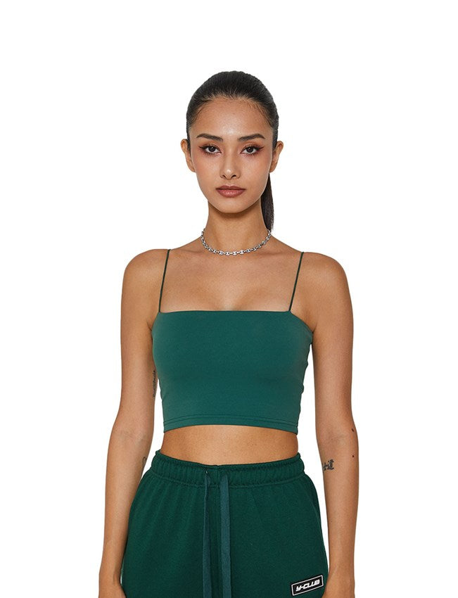 Basic Bra Top Earth Green