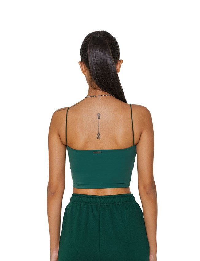 Basic Bra Top Earth Green