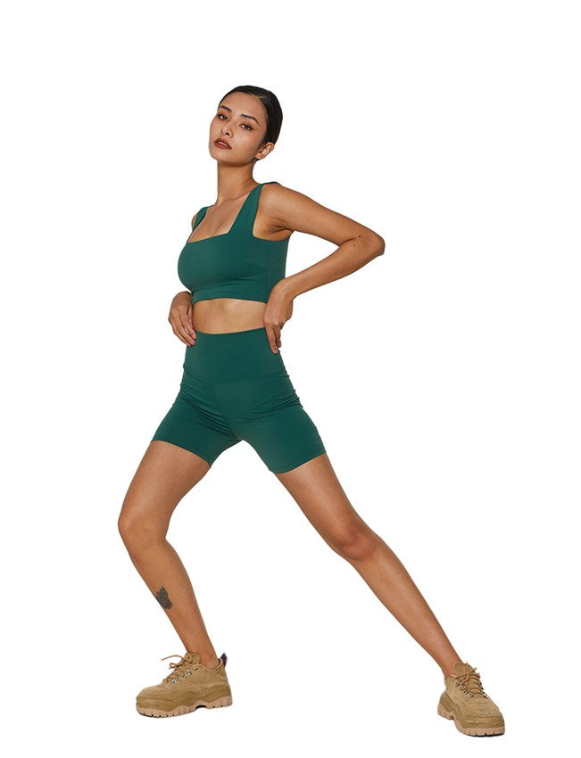 Basic Bra Top Earth Green